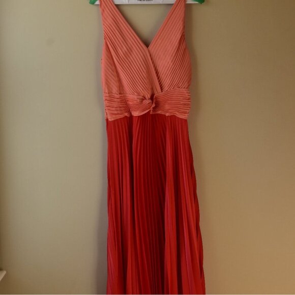 Ramy Brooks COlorblock Pleated Midi Dress - Picture 3 of 7